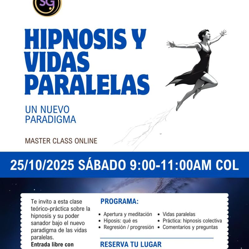 Hipnosis y vidas paralelas: un nuevo paradigma (clase&nbsp;online)